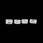 Four rectangular-shape diamonds, 1.35ct  