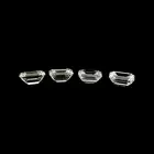 Four rectangular-shape diamonds, 1.35ct  