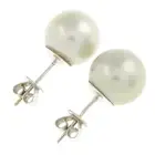 Cultured pearl stud earrings