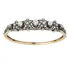 Victorian silver and gold diamond hinged bangle