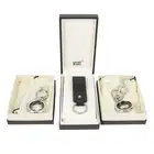 Three Montblanc keyrings