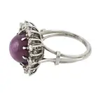 18ct gold star ruby and diamond cluster ring