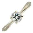 18ct gold diamond single-stone ring