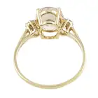 9ct gold morganite & gem ring