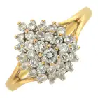 Diamond cluster ring