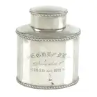 Edwardian silver small caddy 