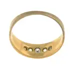 Diamond five-stone band ring 