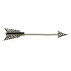 Early 20th c. diamond & sapphire arrow jabot pin 