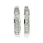 Diamond hoop earrings