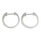Diamond hoop earrings