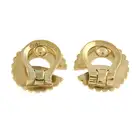 Mid 20th century 9ct gold circle clip earrings
