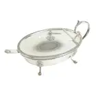 Pampaloni silver lidded dish & spoon