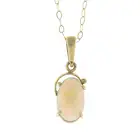 Opal pendant, with chain