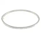 9ct gold diamond hinged bangle