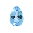 Pear-shape blue topaz, 52.92ct