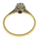 Old-cut diamond single-stone ring