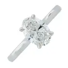 18ct gold laboratory-grown diamond ring