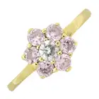 Cubic zirconia cluster ring