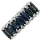 18ct gold sapphire & diamond full eternity ring