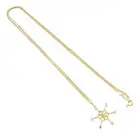 18ct gold diamond pendant, on 18ct gold chain