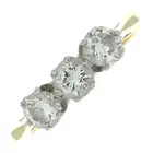 Diamond three-stone ring