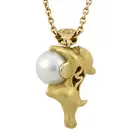 Cultured pearl 'Tender' pendant, by Magerit