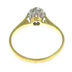 18ct gold diamond single-stone ring