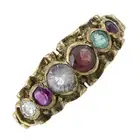 Mid 20th century 9ct gold gem-set ring