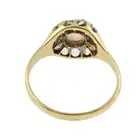 Victorian 18ct gold opal & rose-cut diamond ring