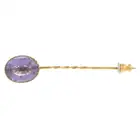 Amethyst stick pin 