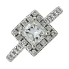 18ct gold diamond cluster ring