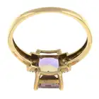 9ct gold ametrine & diamond dress ring