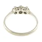Diamond three-stone ring