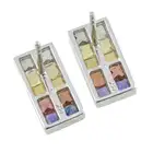 Vari-hue sapphire earrings