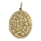 Late Victorian gold locket pendant