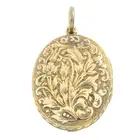 Late Victorian gold locket pendant