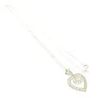 Moonstone & diamond heart pendant, with chain
