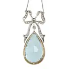 Edwardian diamond bow necklace