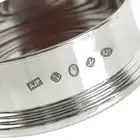 Pair of small contemporary silver mounted coasters 