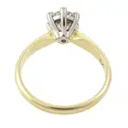 18ct gold diamond single-stone ring