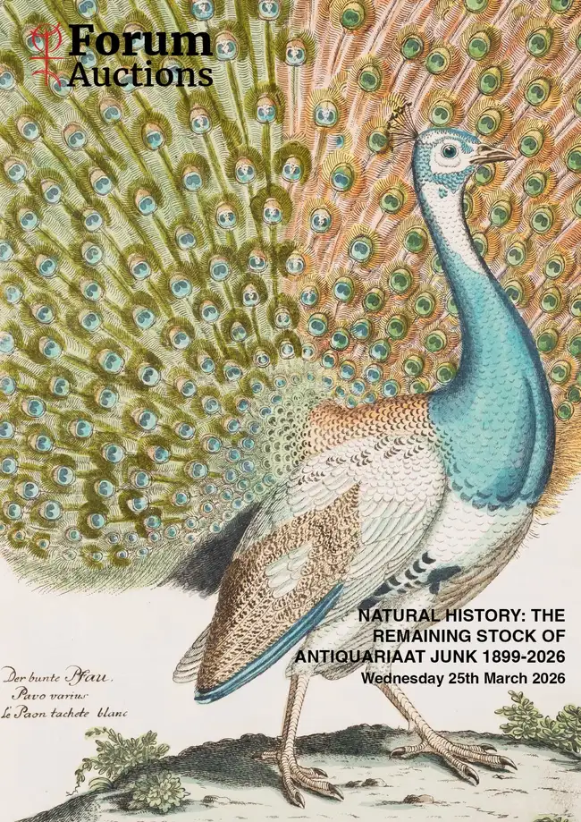 Natural History: the remaining stock of Antiquariaat Junk, 1899-2026
