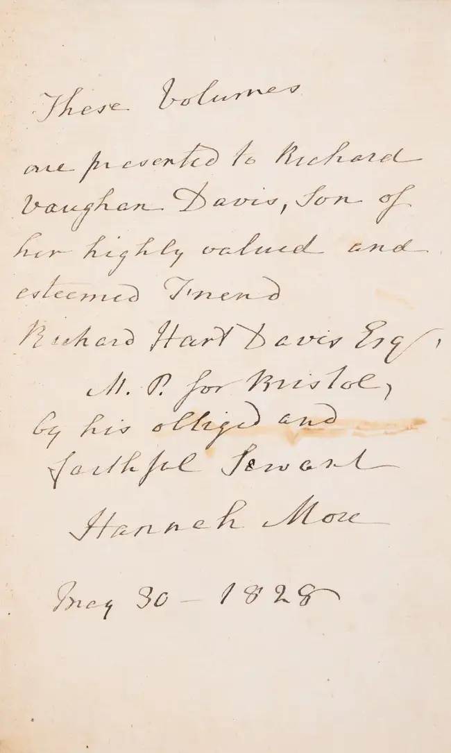 90 Bequeathed by Elizabeth Carter to Hannah More.- Cervantes Saavedra (Miguel de) El Ingenioso Hidalgo Don Quixote de la Mancha, 4 vol., inscribed by Han...