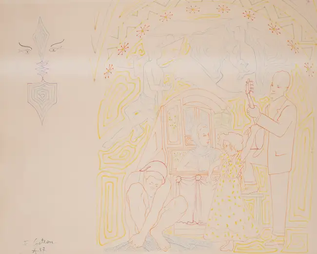 201 Jean Cocteau (1889-1963)
8 plates, from &lrm;La Chapelle Saint-Pierre de Villefranche-sur-Mer&lrm;