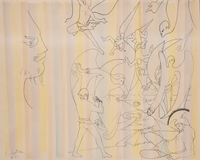 201 Jean Cocteau (1889-1963)
8 plates, from &lrm;La Chapelle Saint-Pierre de Villefranche-sur-Mer&lrm;