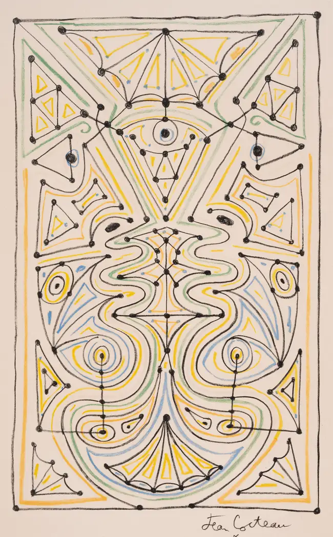 201 Jean Cocteau (1889-1963)
8 plates, from &lrm;La Chapelle Saint-Pierre de Villefranche-sur-Mer&lrm;