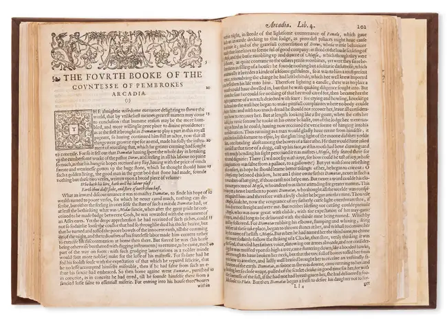 65 Sidney (Sir Philip) The Countesse of Pembrokes Arcadia... Now since the First Edition augmented and ended, rare first complete edition, Printed [by Jo...