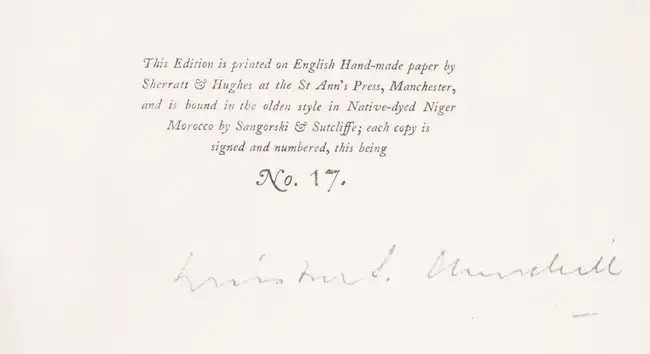 112 Churchill (Sir Winston S.).- Paget (John) The New "Examen", number 17 [of 50 copies] signed by Churchill, The Haworth Press, 1934.