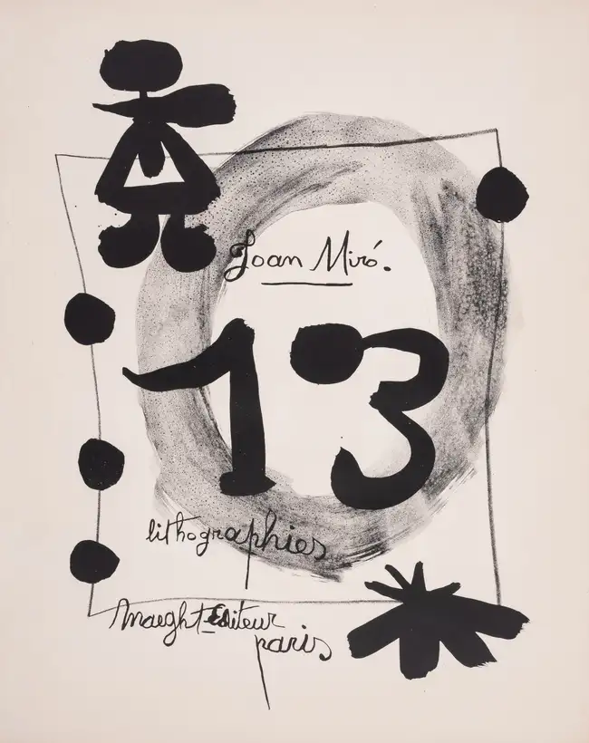 228 Joan Mir&oacute; (1893-1983) Album 13 (Mourlot 71-87)