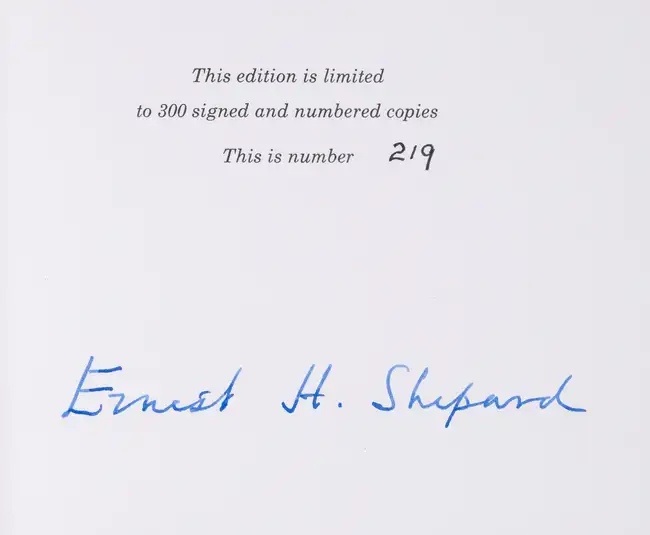 146 Milne (A.A.) Winnie-the-Pooh, one of 300 copies signed by the illustrator, crushed blue morocco, 1973.