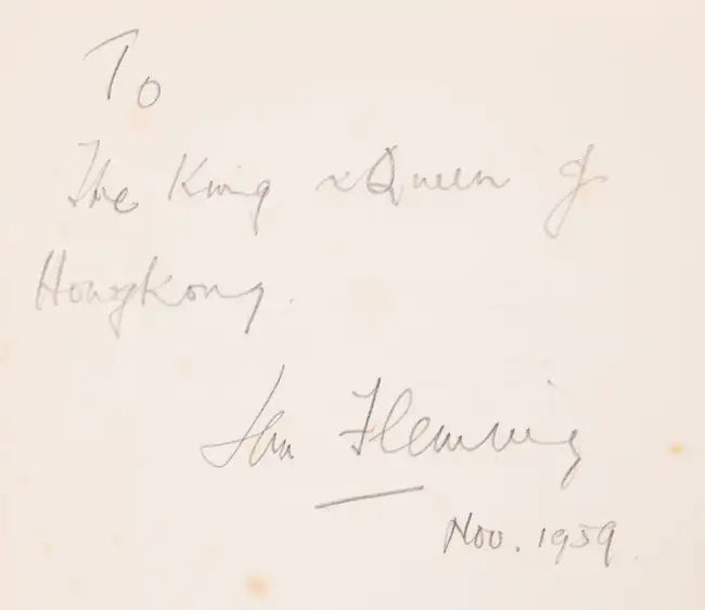 133 Fleming (Ian).- Ambler (Eric) Passage of Arms, uncorrected proof, signed presentation inscription from Ian Fleming to "The King &amp; Queen of Hong Ko...